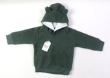 Green Sherpa Bunny Hoodie