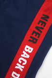 Never Back Down Navy & Red Shorts