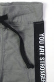 You Are Stronger Than You Think Steel Grey Shorts