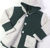 Green Long Coat With Fur