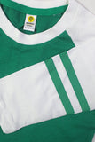 Green & White Full-Sleeves Tee