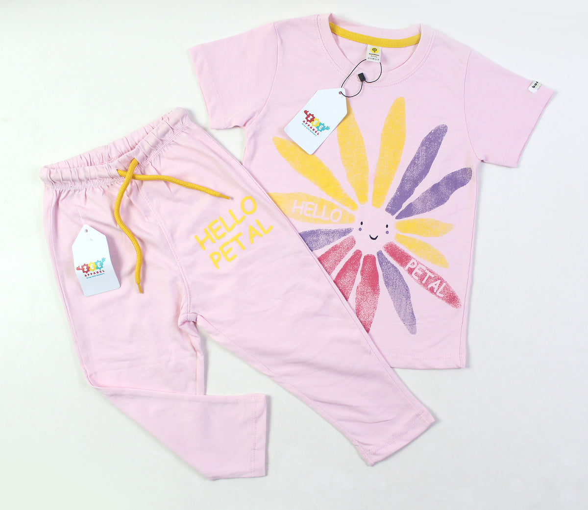 Hello Petal Pink Pajama Set