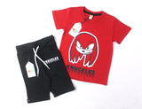 Knuckles Red & Black Twinset