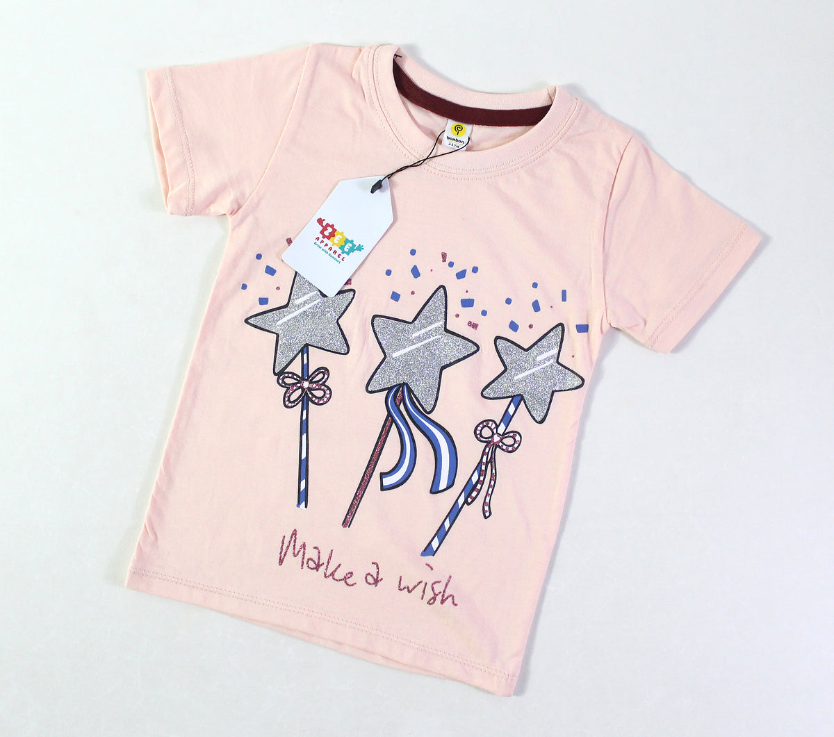 Make A Wish Peach Tee