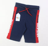 Never Back Down Navy & Red Shorts