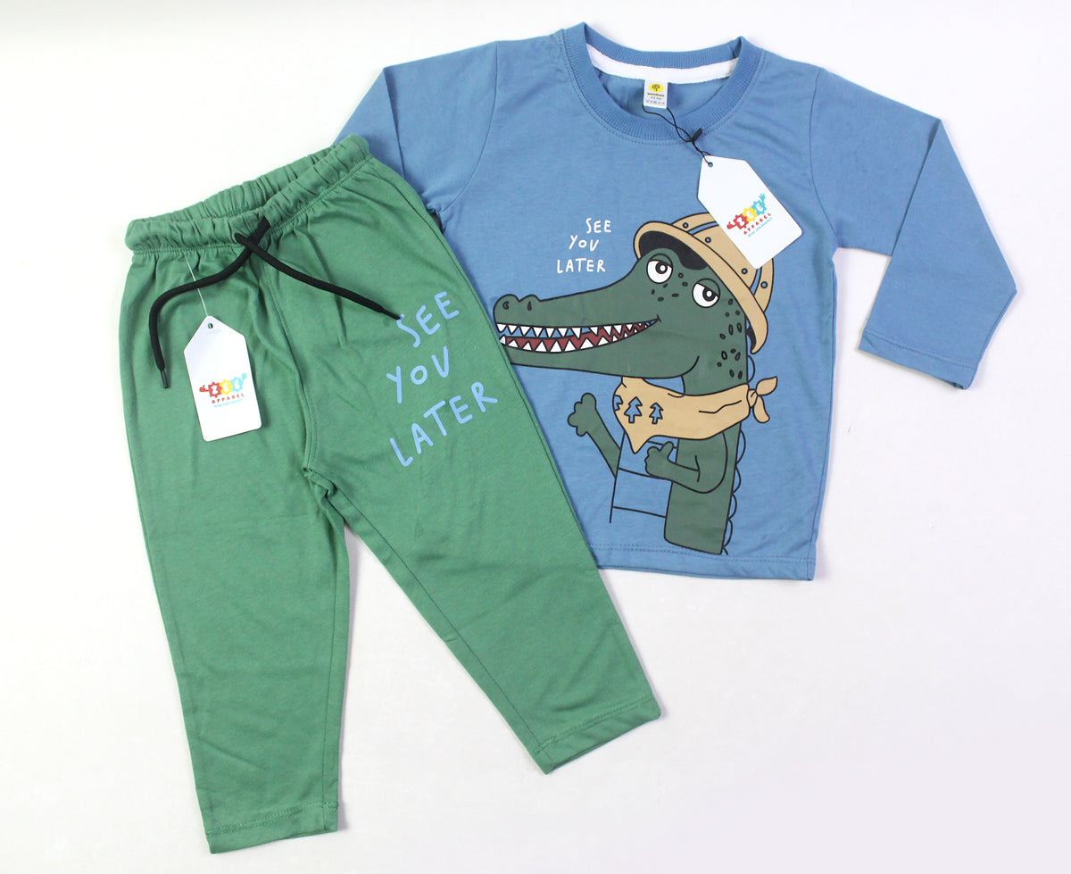 See You Later Sky & Green Pj'S