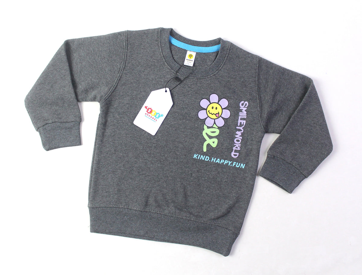 Smiley World Charcoal Sweatshirt