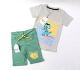 Sunny Vibes Pearl Grey & Green Twinset