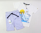 Whale Tales White & Light Lavender Twinset