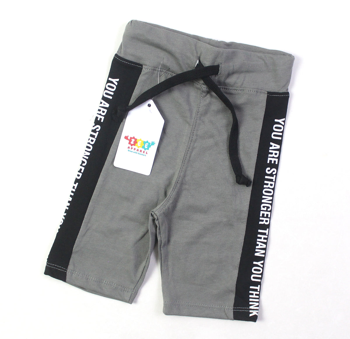 You Are Stronger Than You Think Steel Grey Shorts